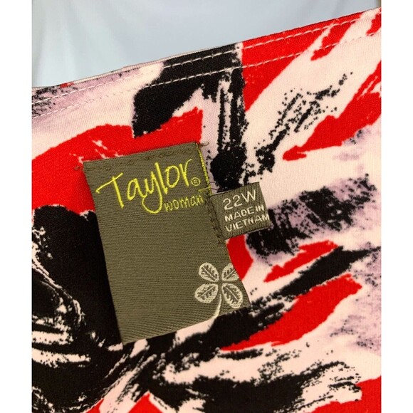 Taylor Dress Womens Plus Size 22 Pink Floral Maxi Sleeveless Summer Lightweight - Picture 5 of 7